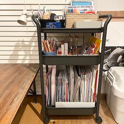 スチールパイプワゴンラック | 無印良品